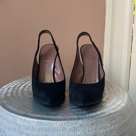 Miu Miu | Suede Slingback Heels - Picture 6 of 7